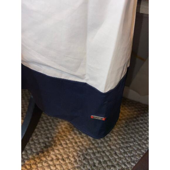 Tommy Hilfiger Preppy Navy Blue & White Cold Shoulder A-Line Dress EUC size XL - Picture 6 of 8